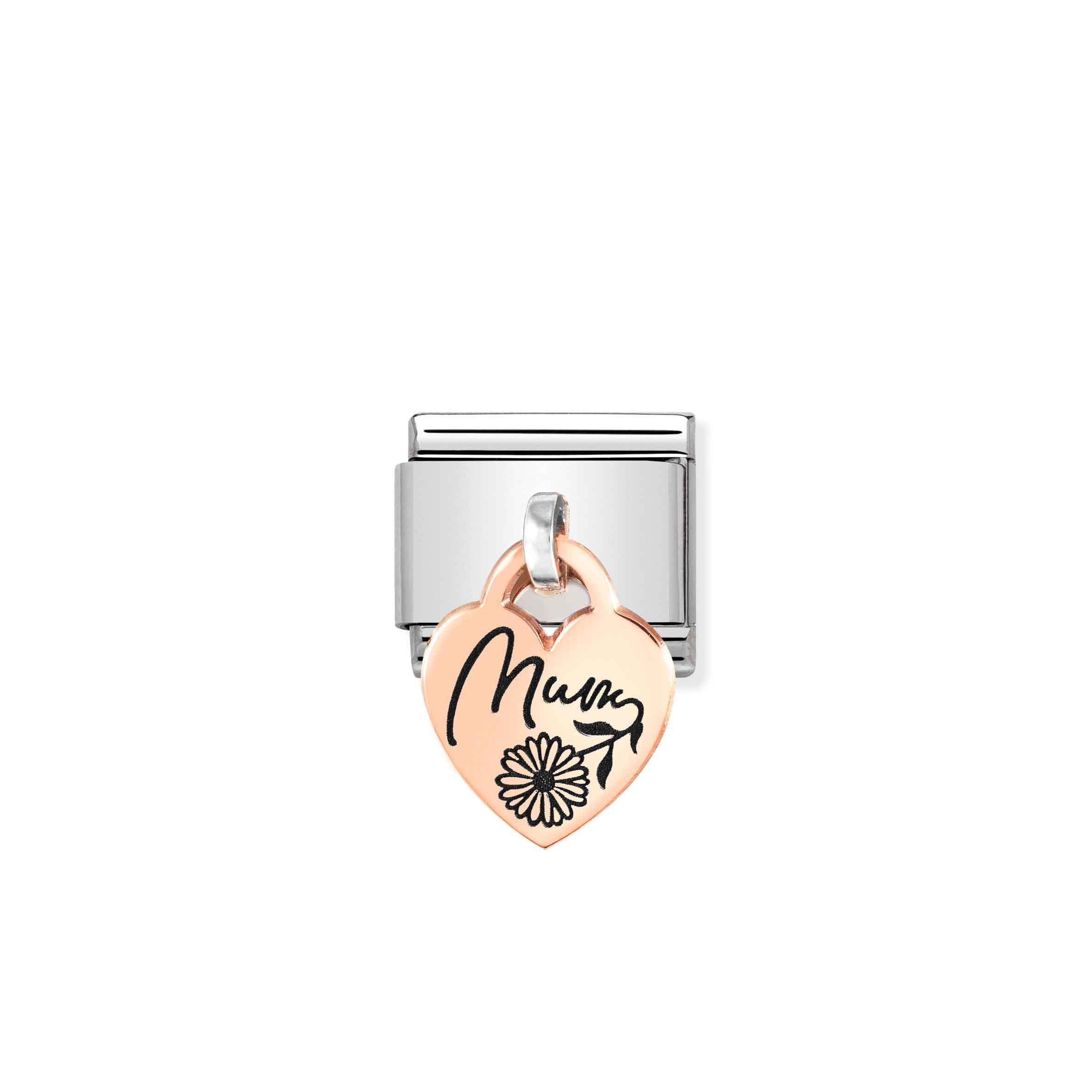 Charm, Composable Link, Heart pendant MUM