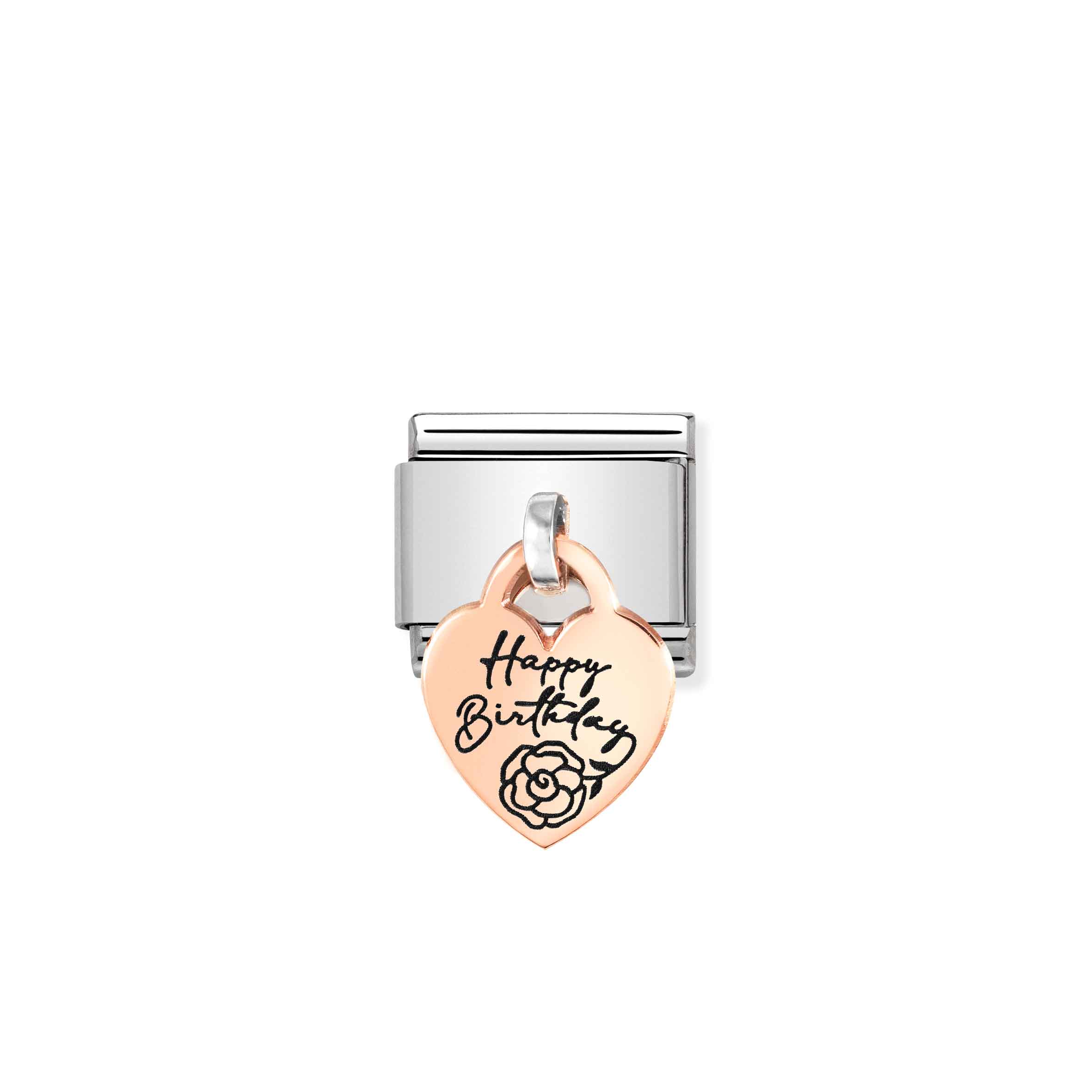 Charm, Composable Link, pendant HAPPY BIRTHDAY