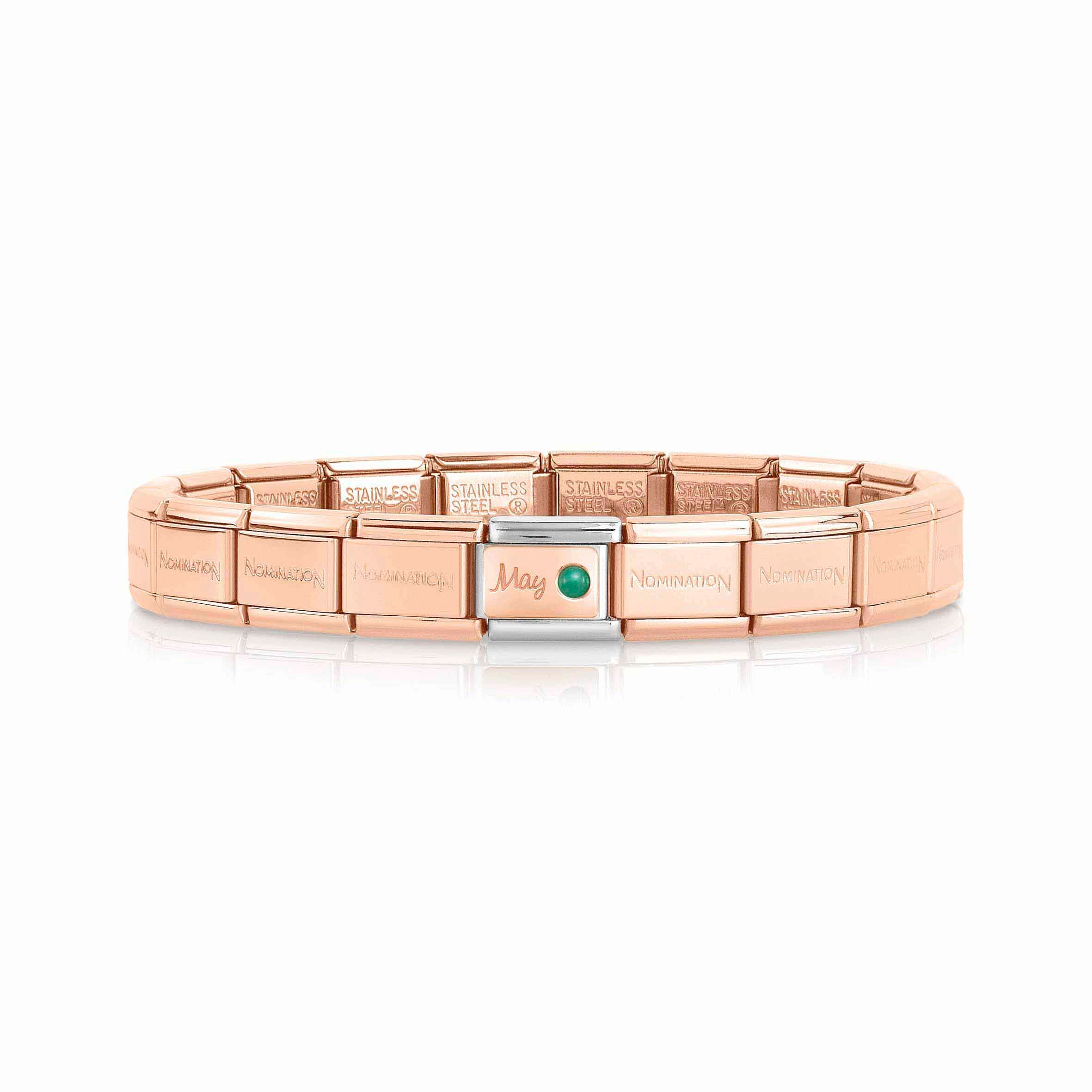 Classic Composable Bracelet with May Birthstone