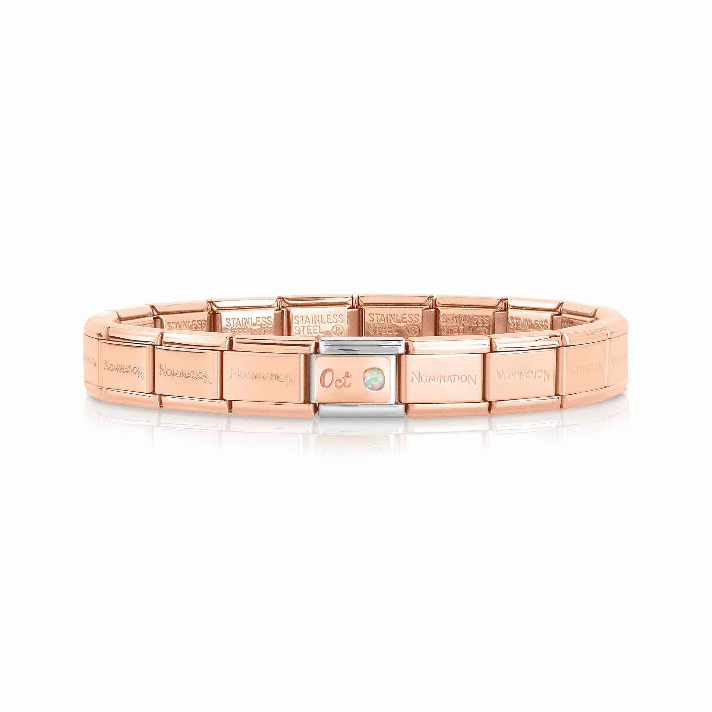 Classic Composable Bracelet with October Birthstone
