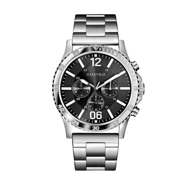 Bulova Men's 43A144 Caravelle Chronograph Stainless Steel Watch