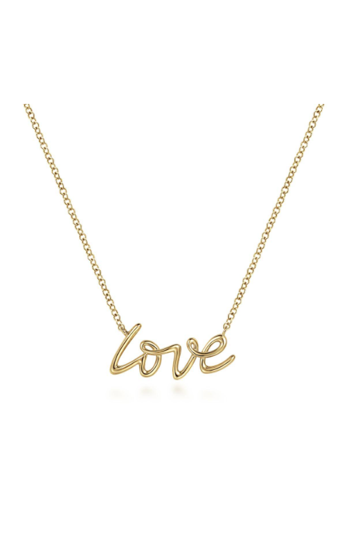 14K Yellow Gold Love Necklace
