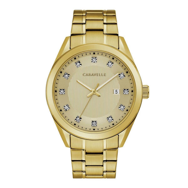 Bulova Men's 44B125 Caravelle by Bulova Gold-Tone Stainless Steel Watch
