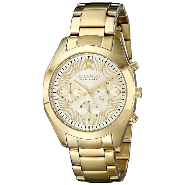 Bulova Women's 44L118 New York Chronograph Gold-Tone Stainless Steel Watch