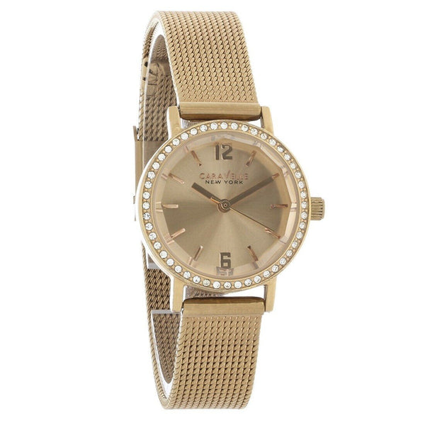 Bulova Women's 44L158 Caravelle Rose Gold-Tone Stainless Steel Watch