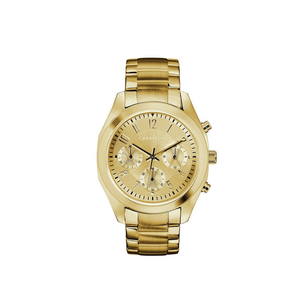 Bulova Women's 44L238 Caravelle by Bulova Chronograph Gold-Tone Stainless Steel Watch