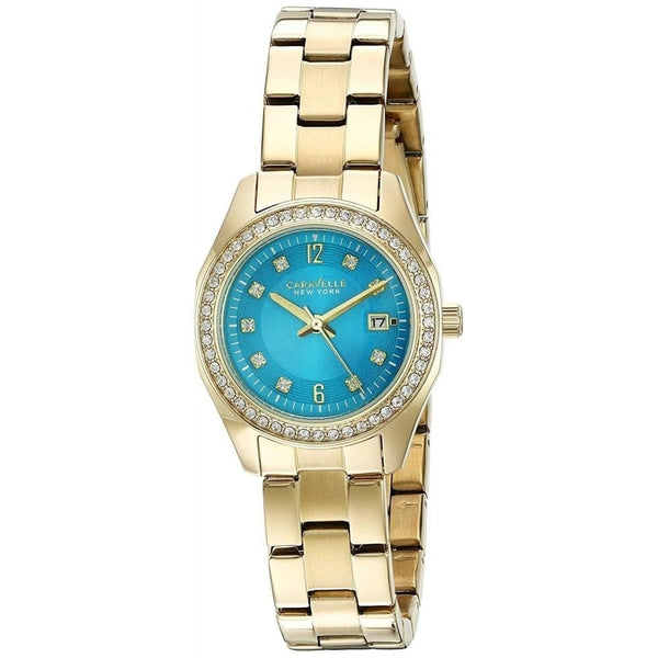Bulova Women's 44M109 New York Gold-Tone Stainless Steel Watch