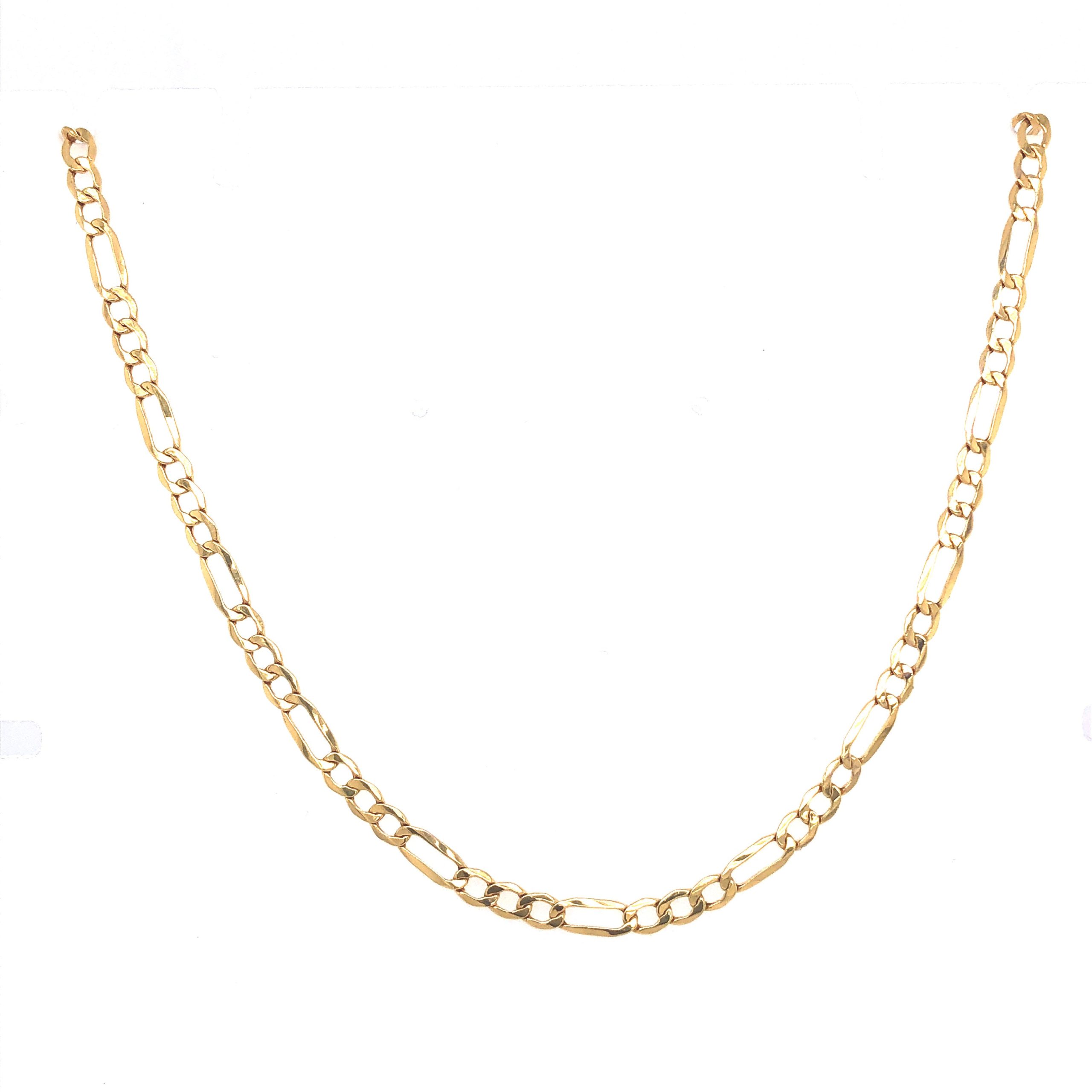 14K Figaro Link Gold Chain (3.2mm)