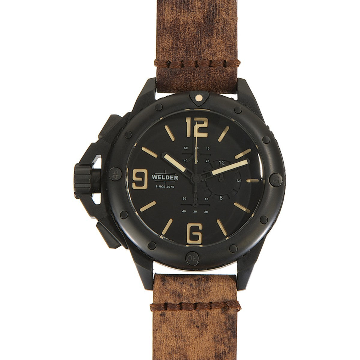 Welder Series K-45 Watch (Black/Brown)