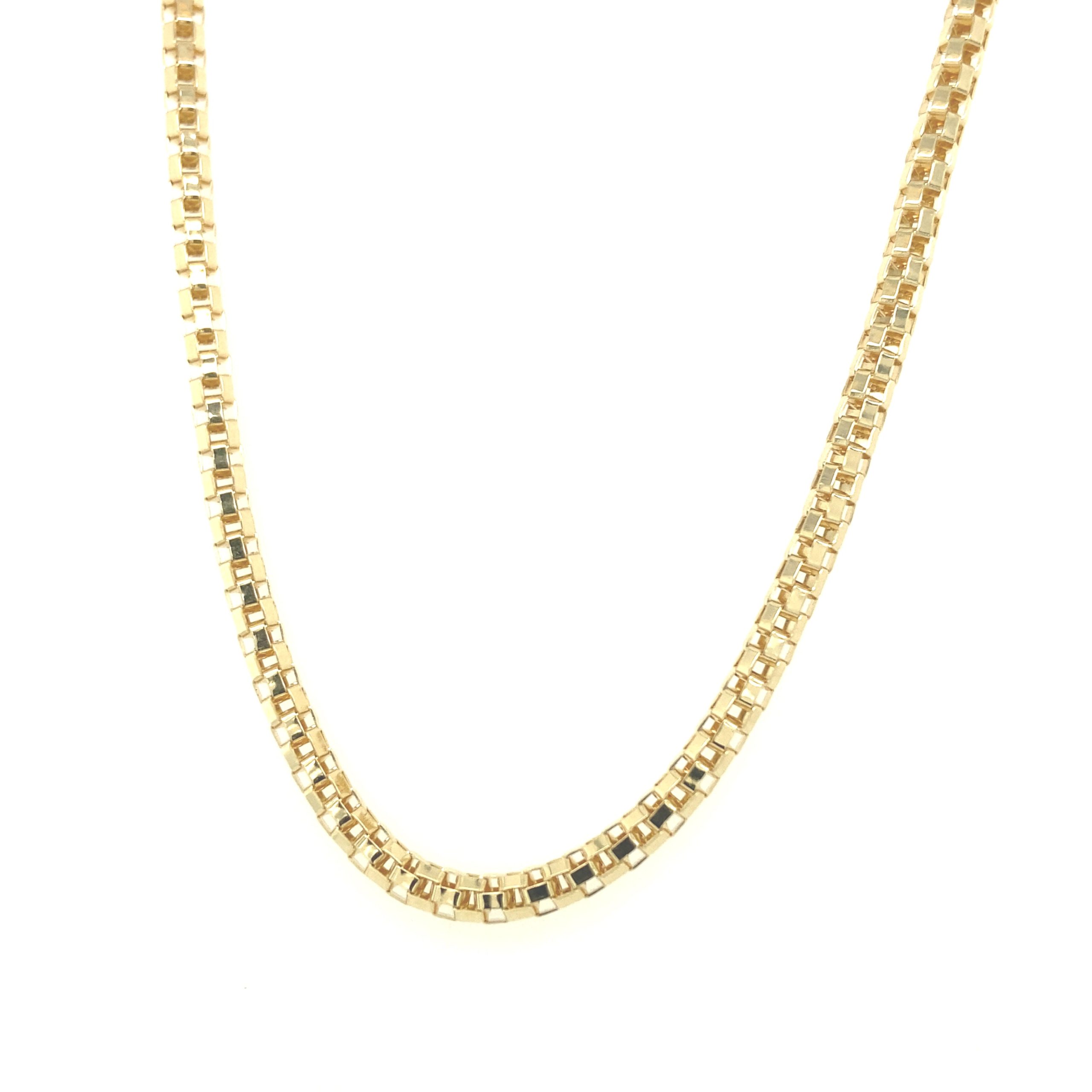 14K Gold Round Box Chain