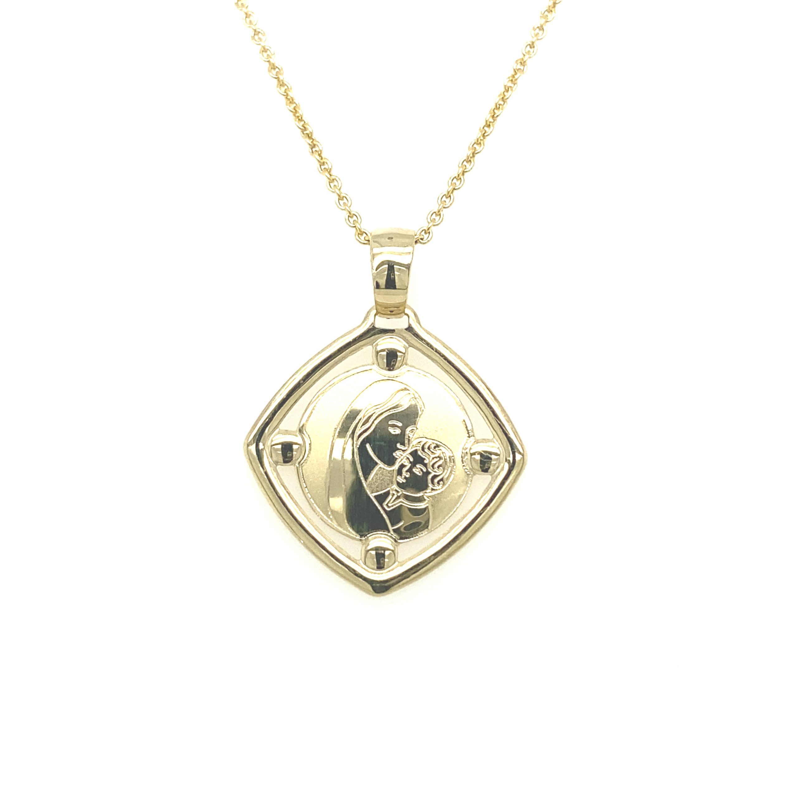 14K Gold Mother Love Pendant