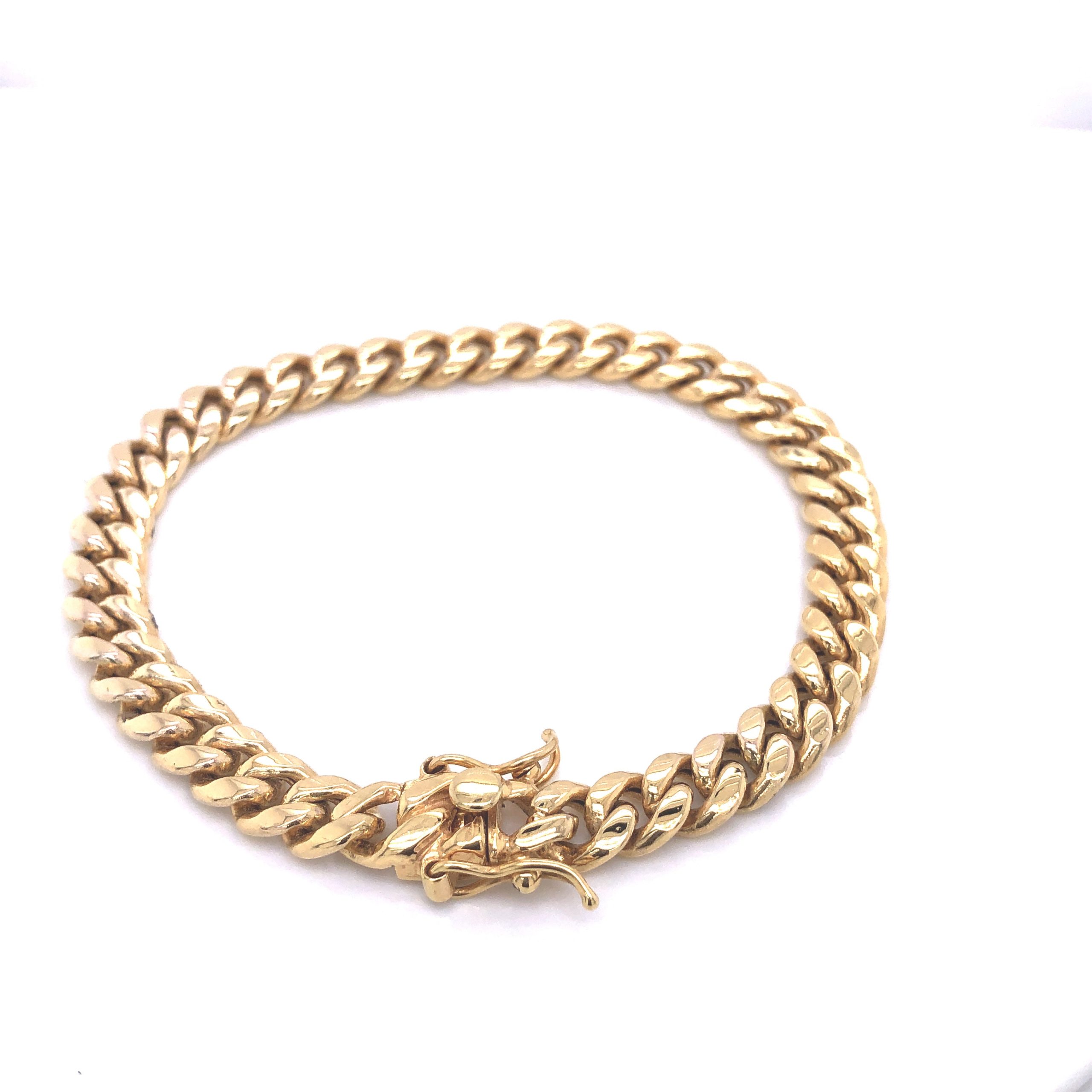 Cuban Link 10k Gold Bracelet