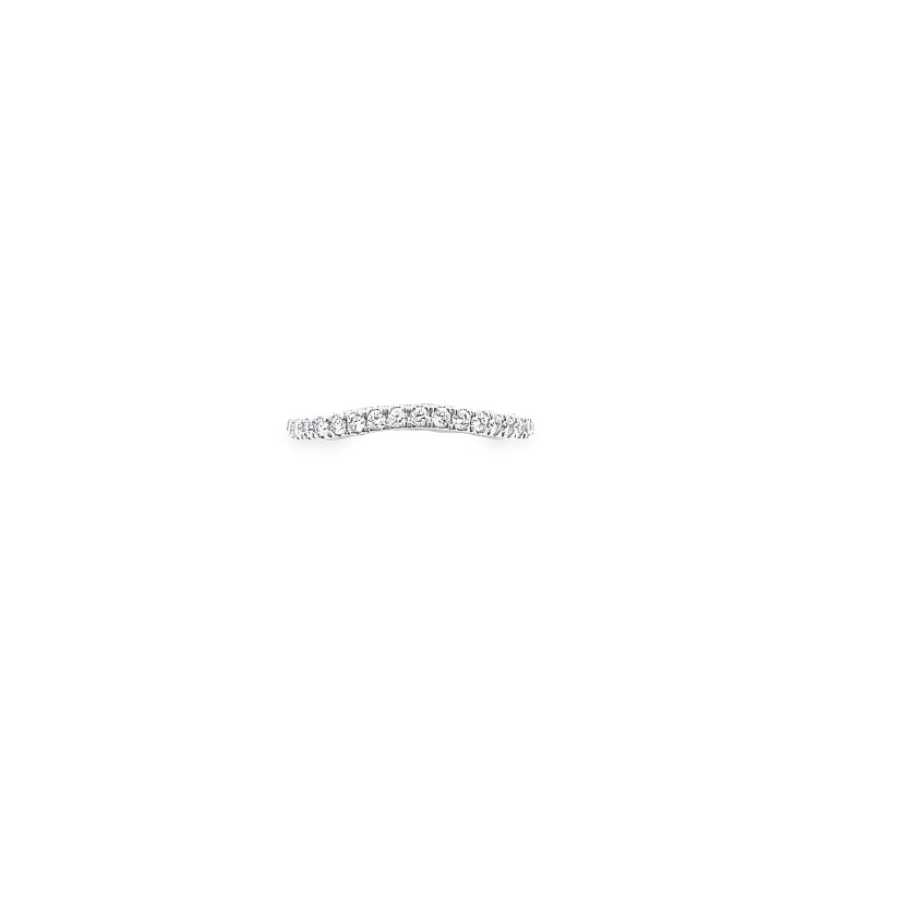 14K White Gold Diamond Band 0.30ct