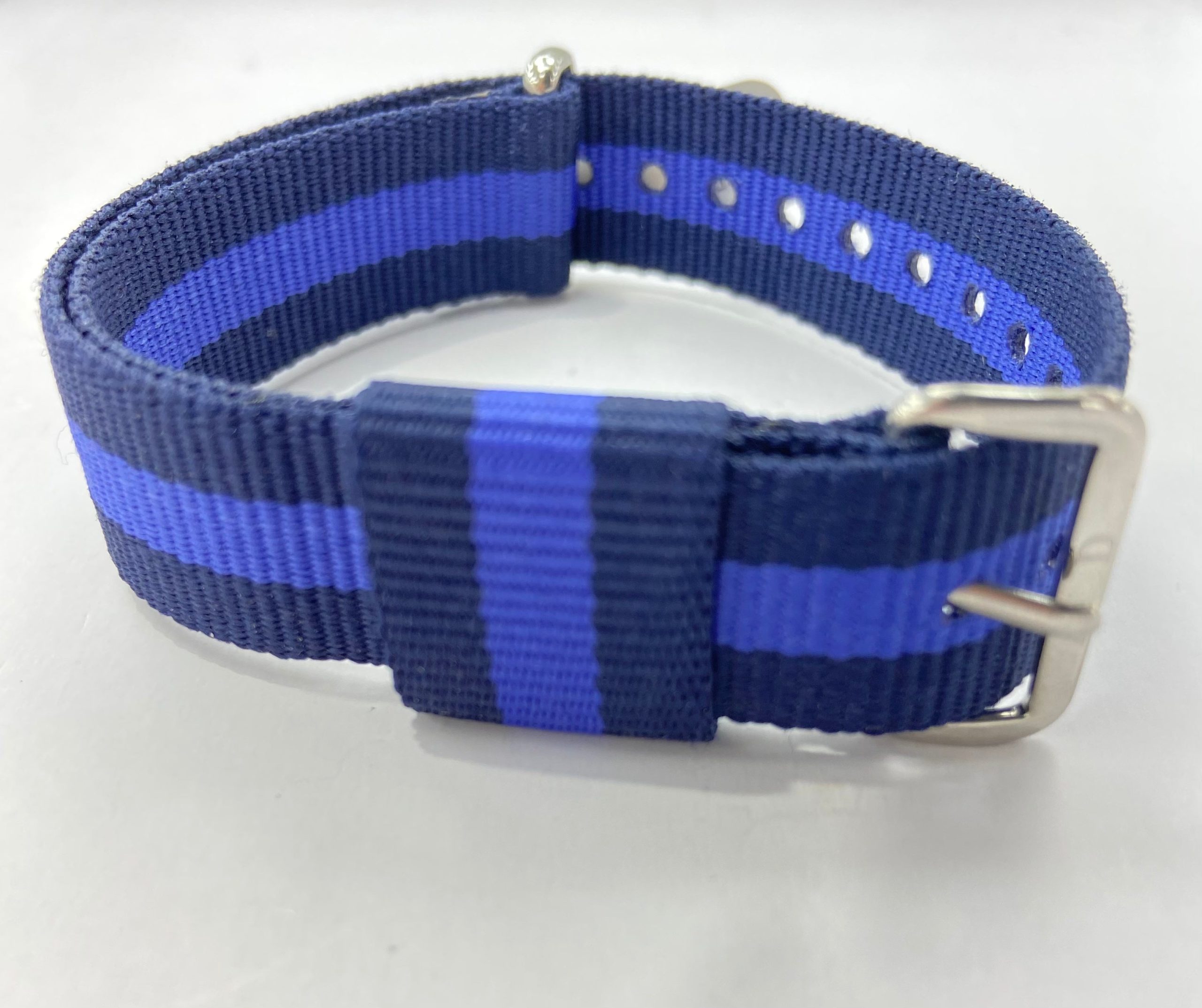 Winchester Watch Strap (Navy Blue/Purple/Silver)