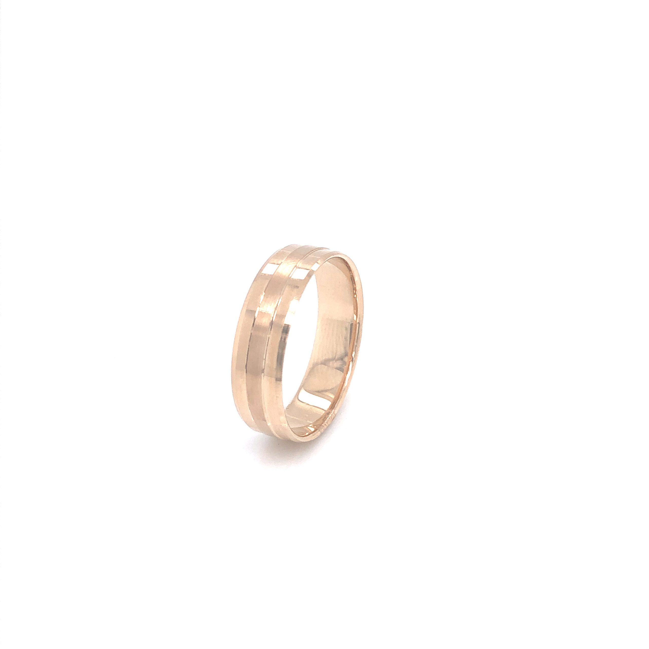14K Wedding Band Yellow Gold