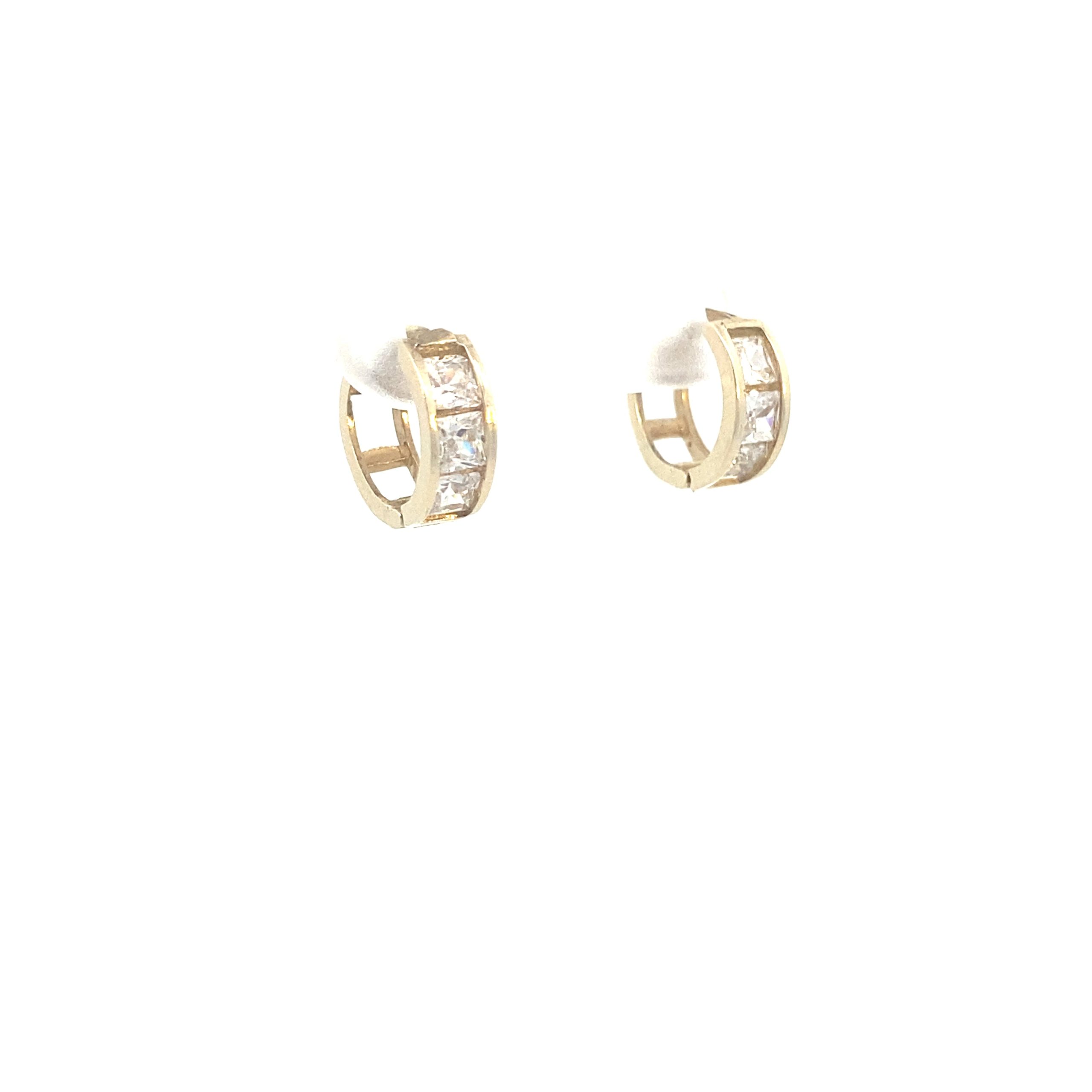 14K TINY HOOPS WITH CZ