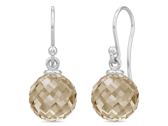 Smokey Love Drop Earrings (Silver/Grey)