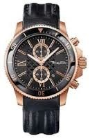 Men's Rebel Race Chronograph Watch (Black/Rose-Gold)