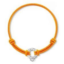 Charm Bracelet (Silver/Orange)
