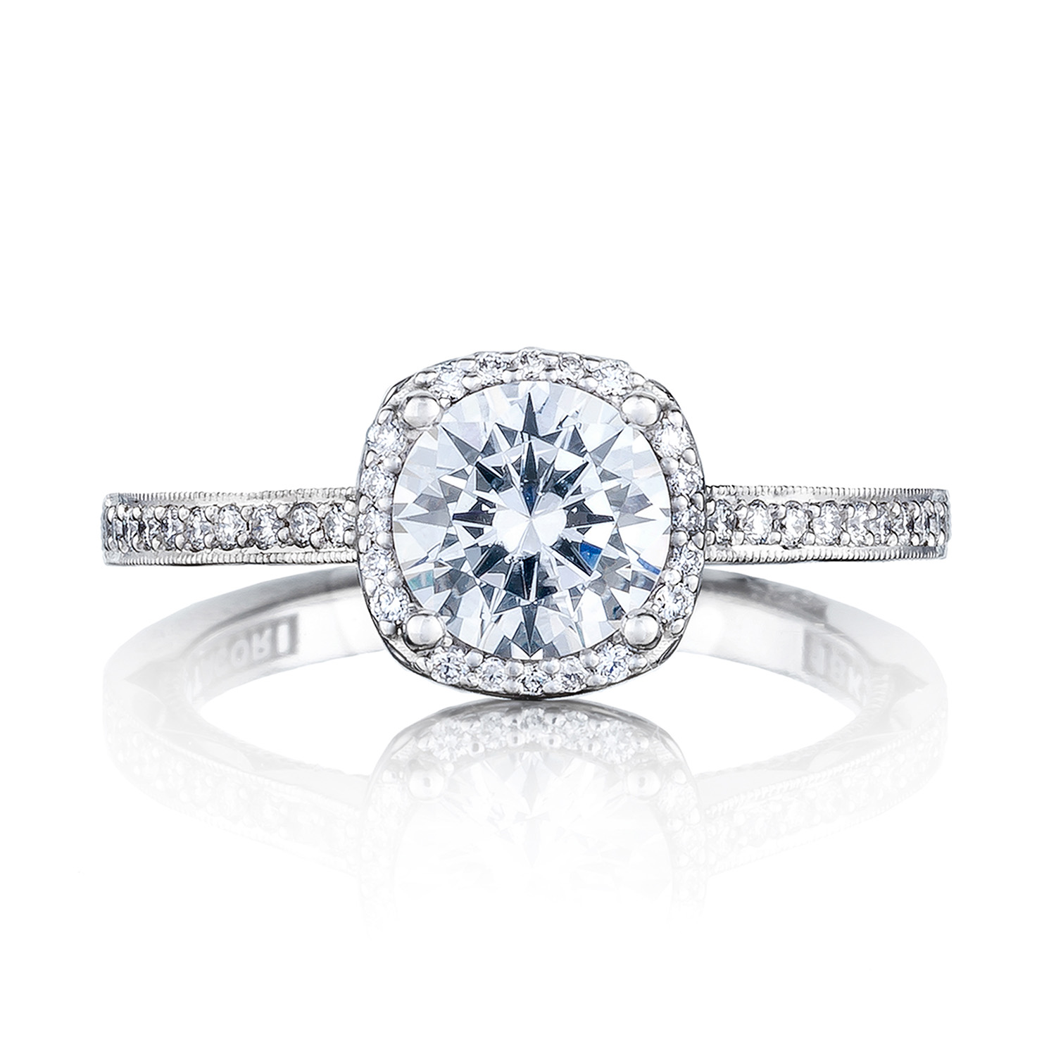 49CUP Round Bloom Engagement Ring