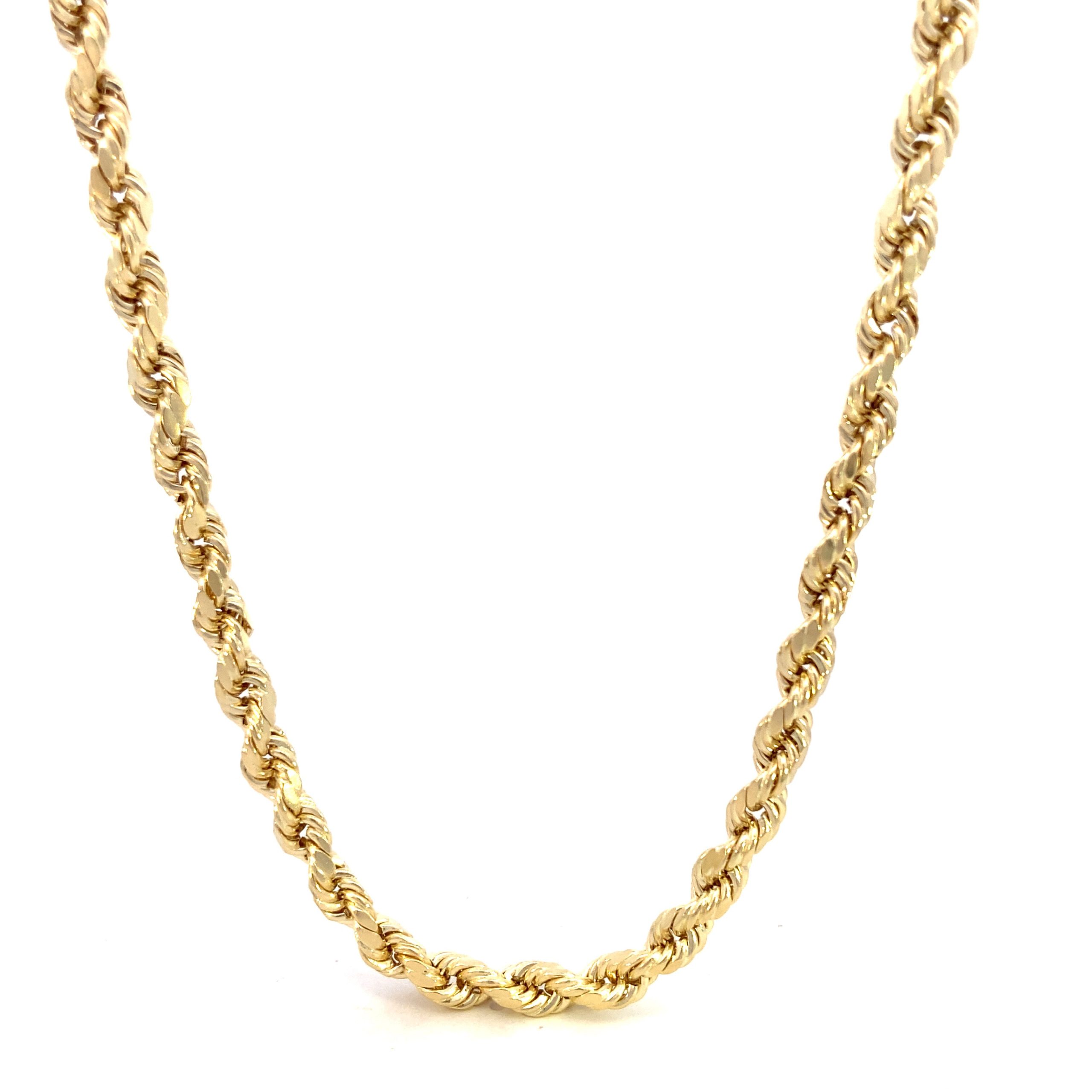 14K Gold Rope Thick Chain