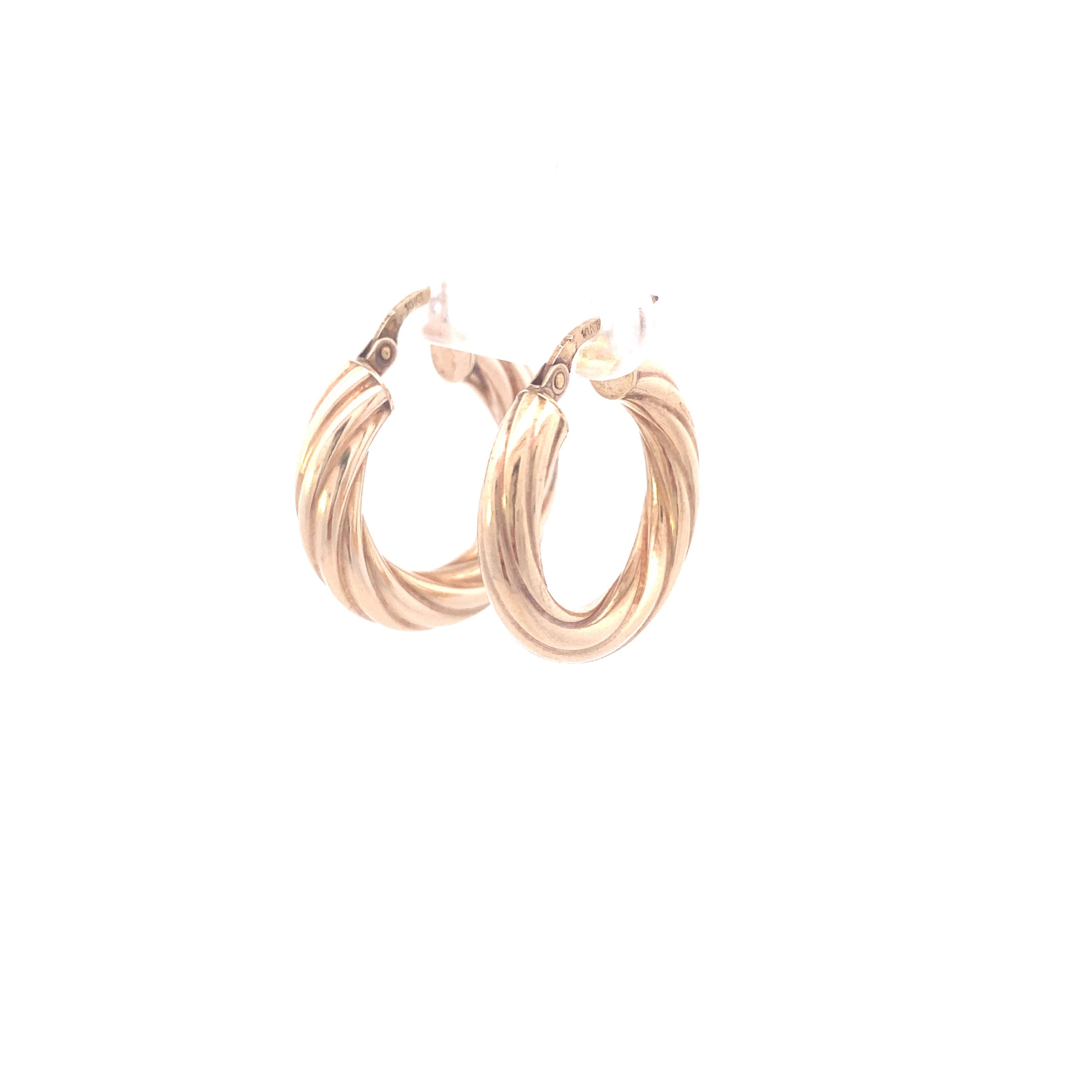 10K ROPE STYLE HOOPS