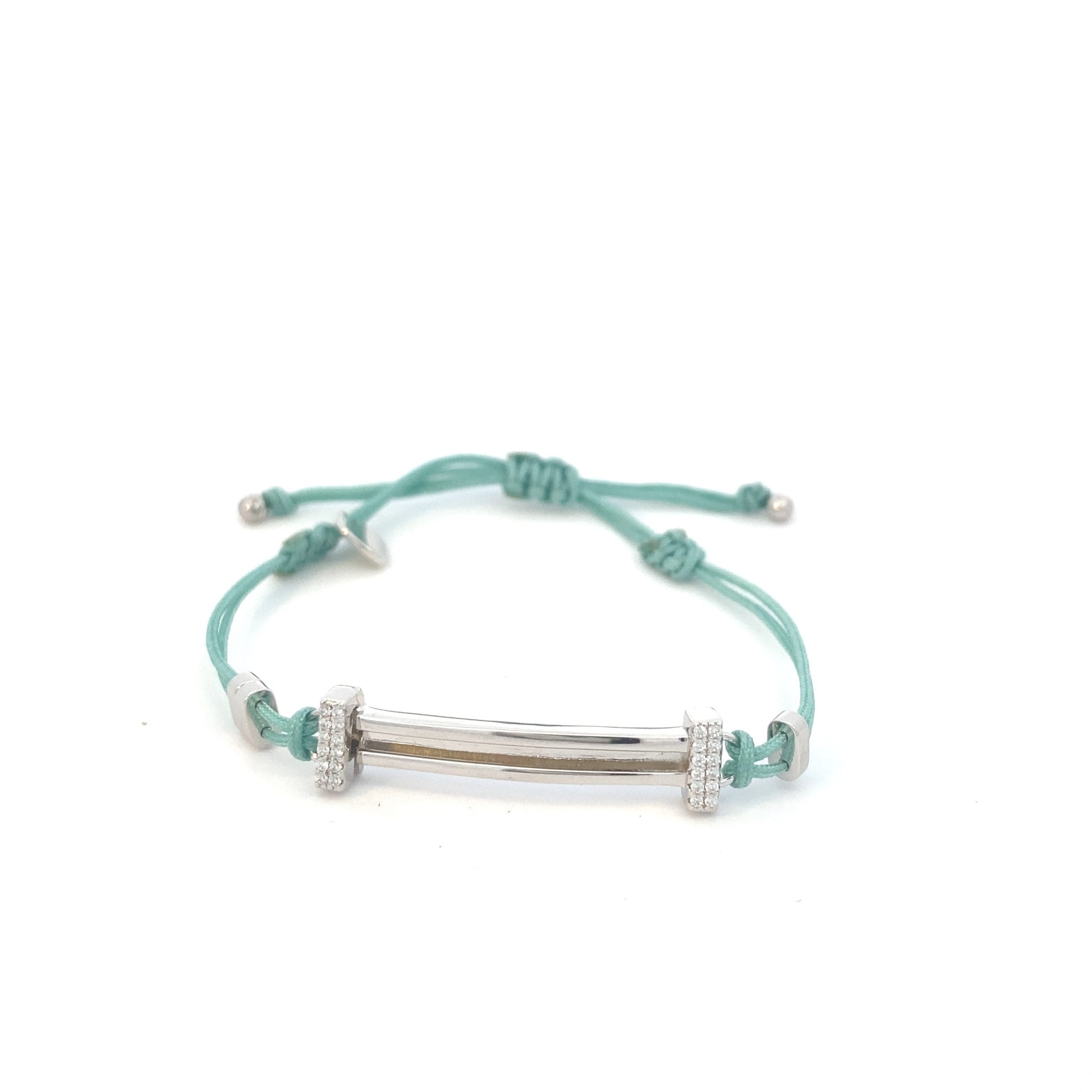 Many Element Teal Nylon Bracelet