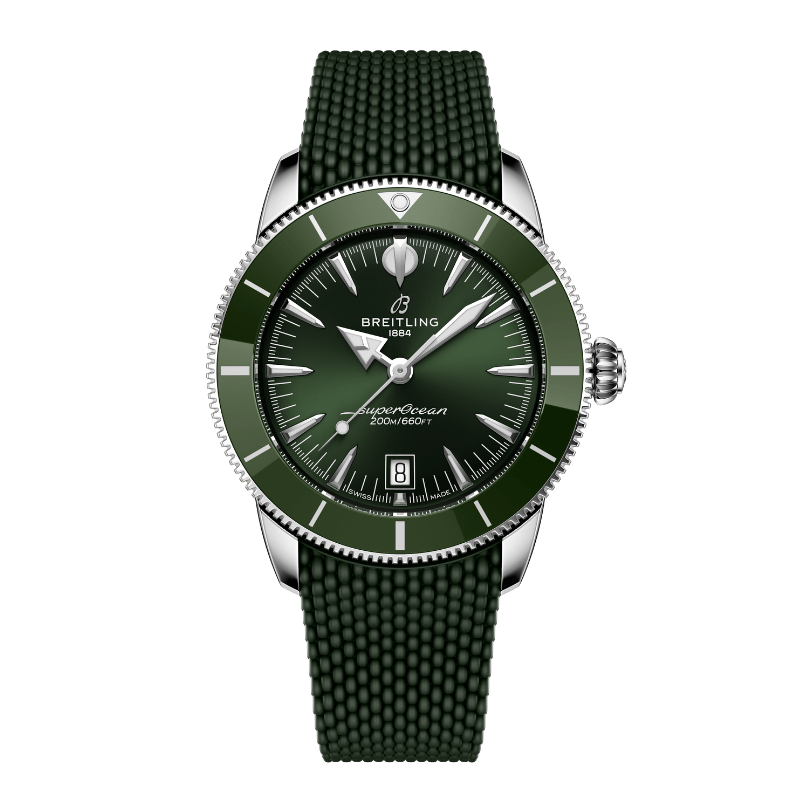 Breitling Superocean Heritage B31 Automatic 42 Green Rubber - AB3111361L1S1