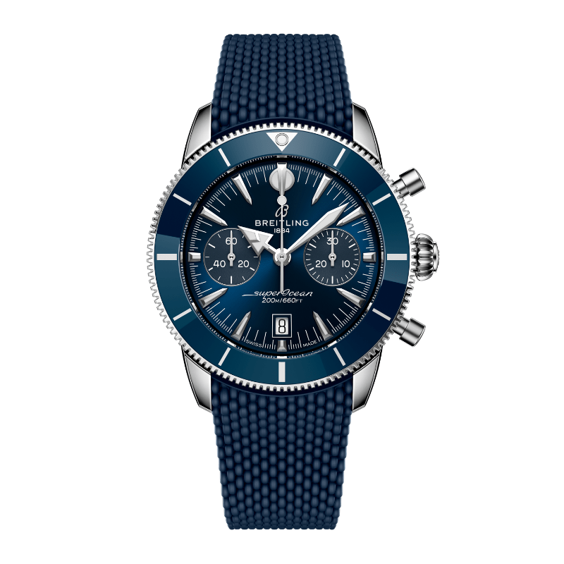 Breitling Superocean Heritage B31 Chronograph 42 Blue Rubber - AB0156161C1S1