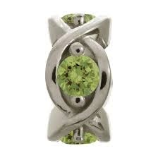 Peridot Heaven Charm (Silver/Green)