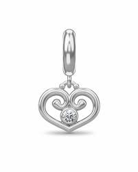 Passion Heart Charm (Silver)