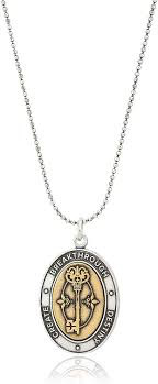 Two-Tone Key to Life Pendant Neckalce (Silver/Gold)