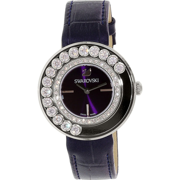 Swarovski Women's 5027205 Lovely Crystal Black Leather Watch