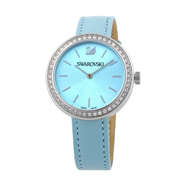 Swarovski Women's 5095646 Octea Classica Crystal Blue Leather Watch