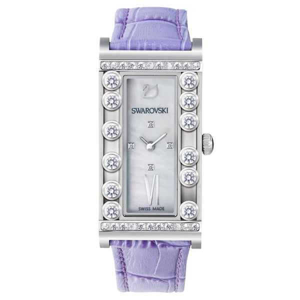 Swarovski Women's 5096684 Lovely Crystal Purple Leather Watch