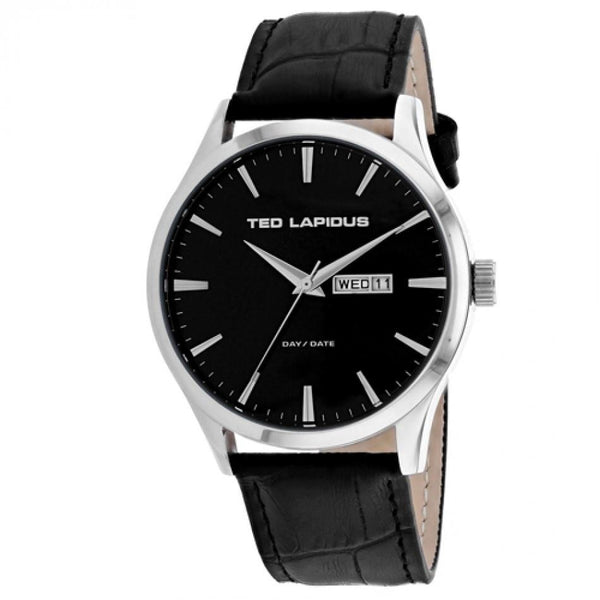 Ted Lapidus Men's 5124203 Classic Black Leather Watch