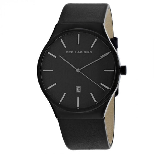 Ted Lapidus Men's 5131703 Classic Black Leather Watch