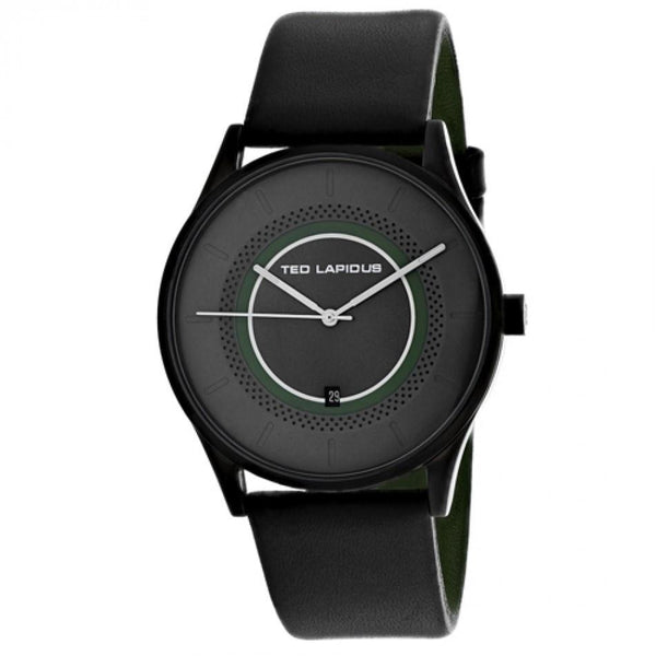 Ted Lapidus Men's 5131903 Classic Black Leather Watch