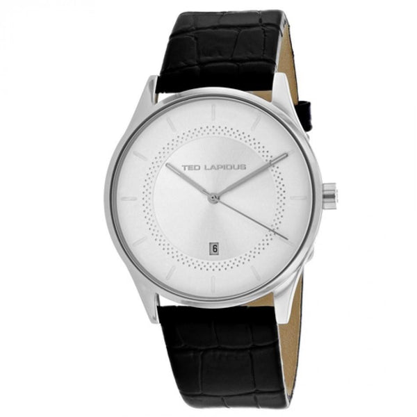 Ted Lapidus Men's 5131906 Classic Black Leather Watch