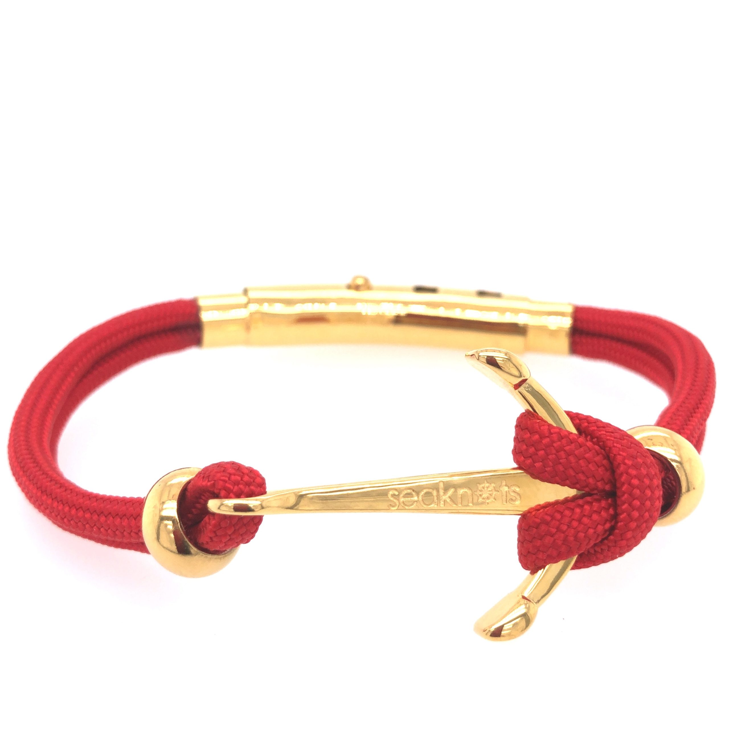 DOUBLE CORD WITH ANCHOR KNOT BEADS