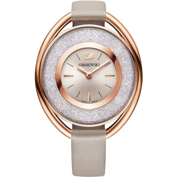 Swarovski Women's 5158544 Crystalline Crystal Grey Leather Watch