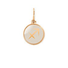 Sagittarius Etching Charm (14kt Gold)