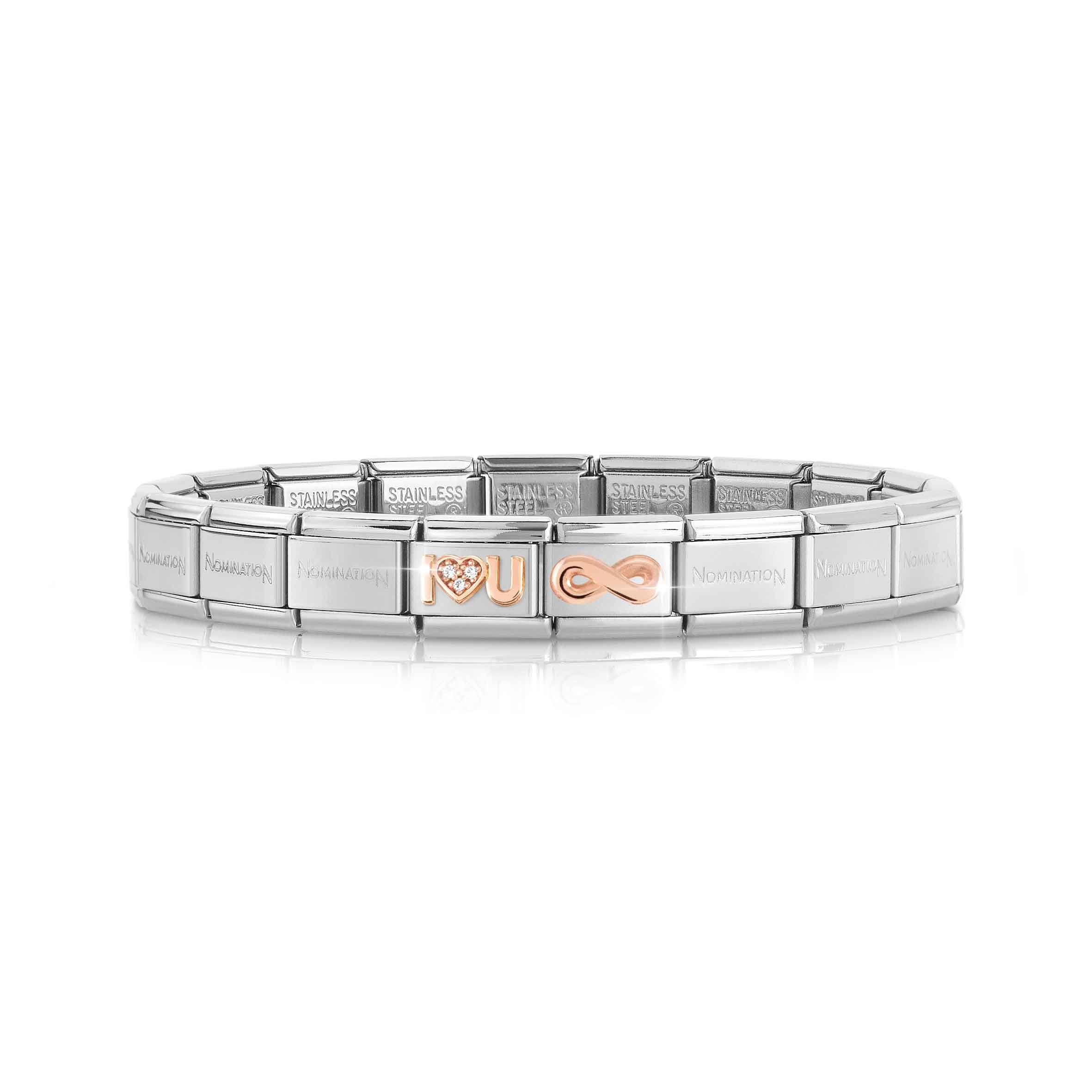 Classic Composable bracelet I LOVE YOU + Infinity