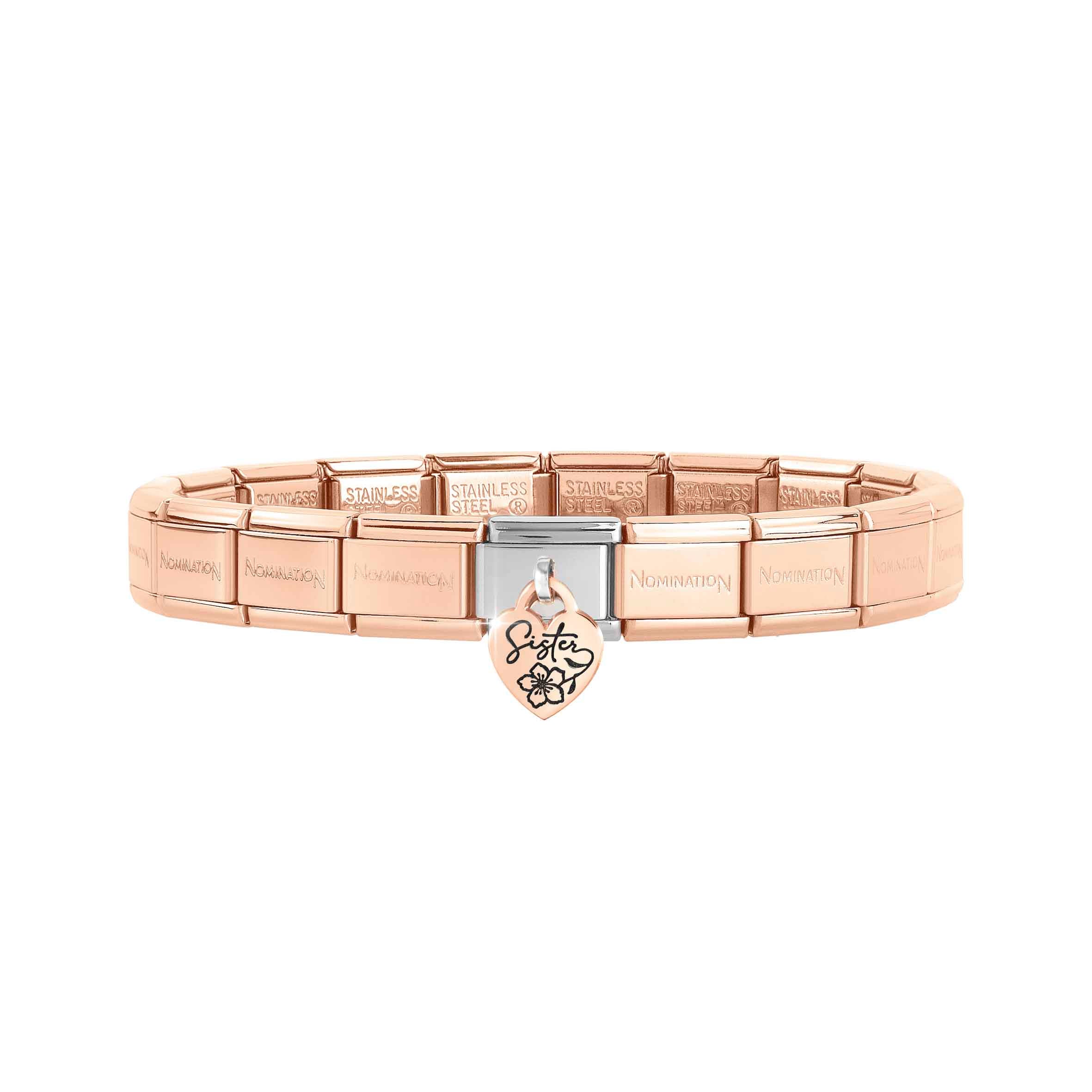Classic Composable bracelet Sister pendant