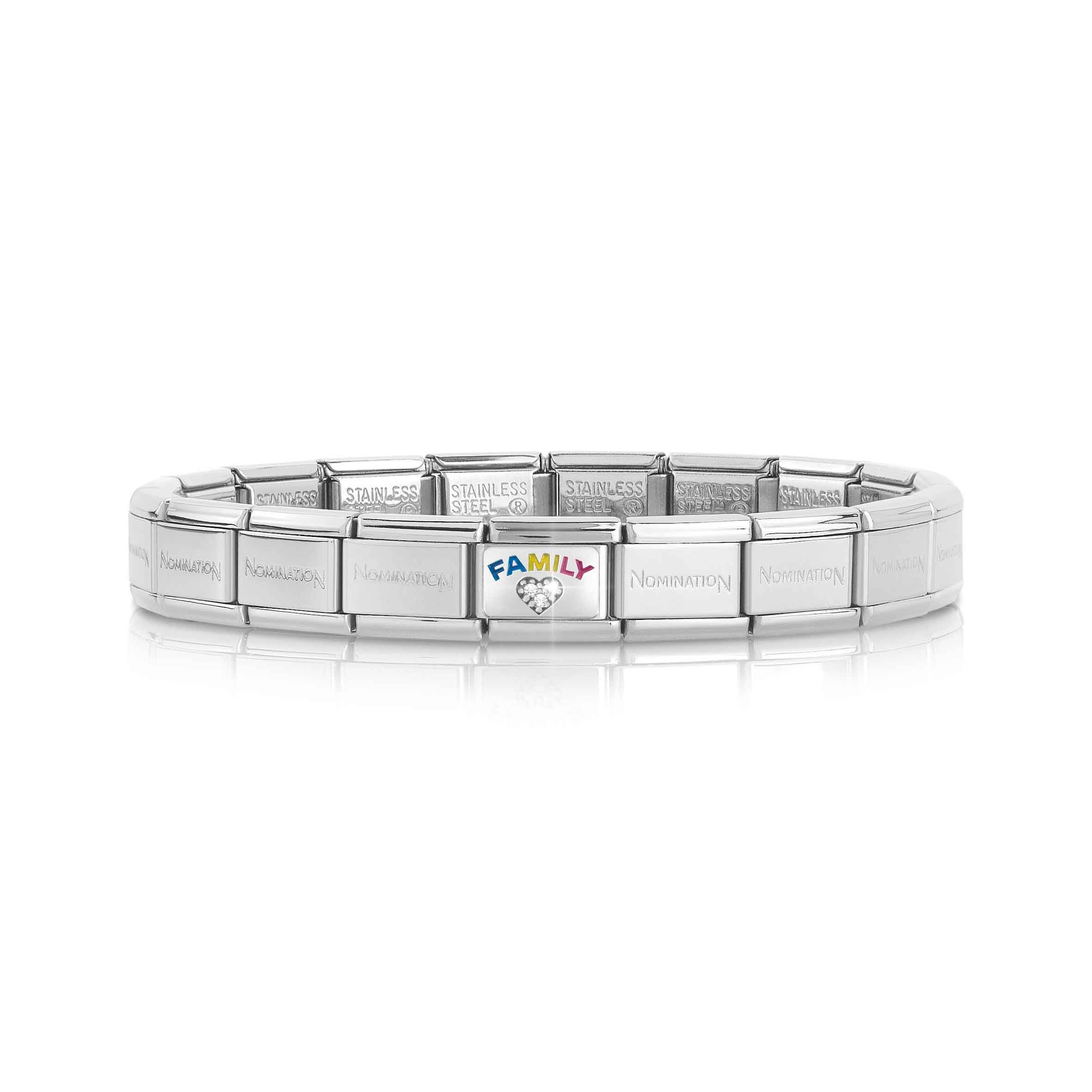 Classic Composable bracelet FAMILY with Heart