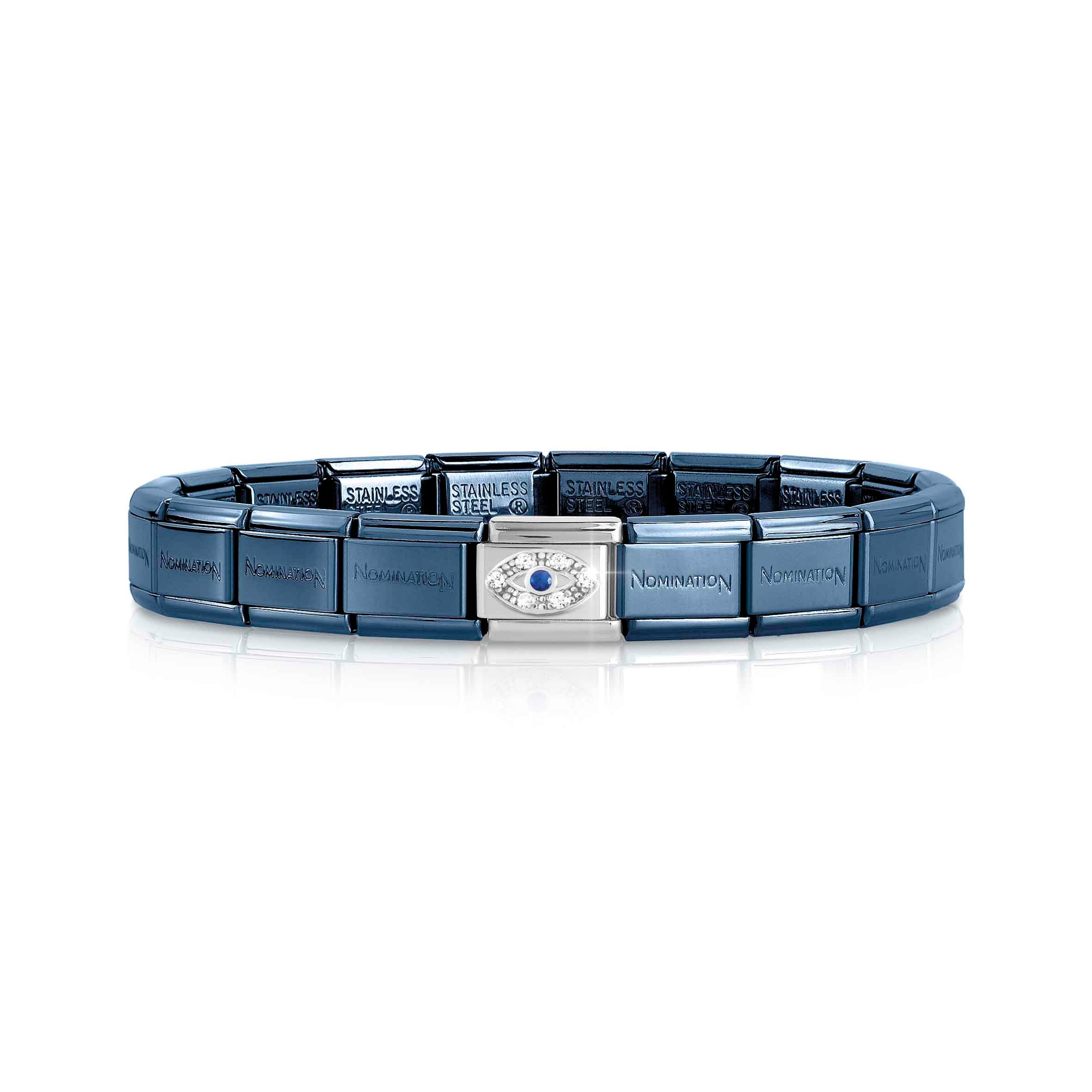 Blue Classic Composable bracelet, CZ Eye