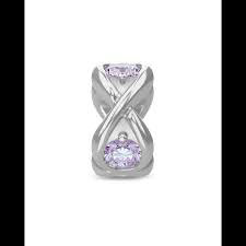 Lavender Infinity Ocean Charm (Silver/Lavender)