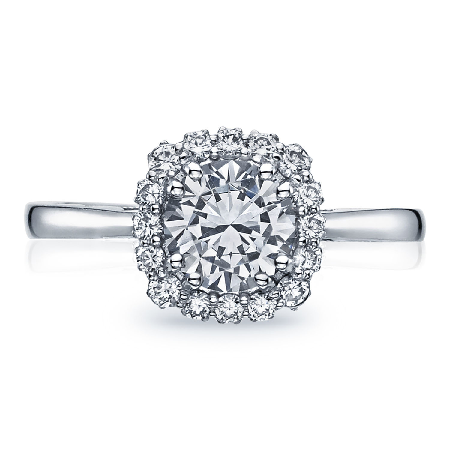 55-2CU Round Bloom Engagement Ring