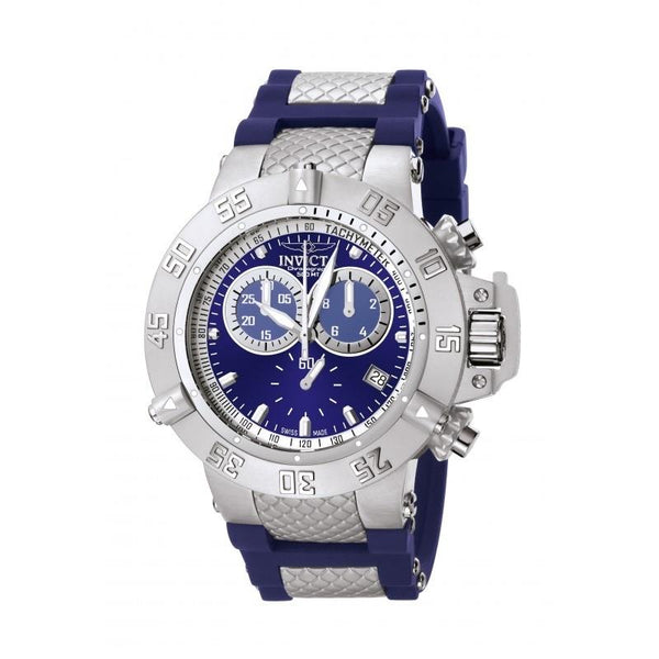 Invicta Men's 5512 Subaqua Noma III Blue and Silver Inserts Polyurethane Watch