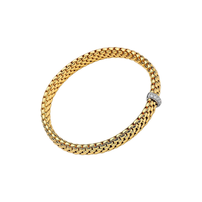 56002BX_BB_G_XBX_00M Vendome Collection Diamond Bracelet In 18 Karat White & Yellow Gold